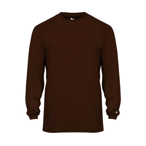 Badger Sport B-Core L/S Tee (410400-000204), Color 'Brown'